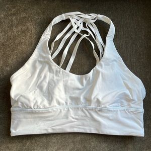 Lululemon light blue spots bra